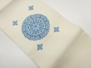 塩瀬華文模様名古屋帯